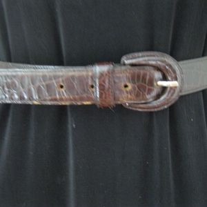 Ann Taylor tailored brown leather belt, Sz S